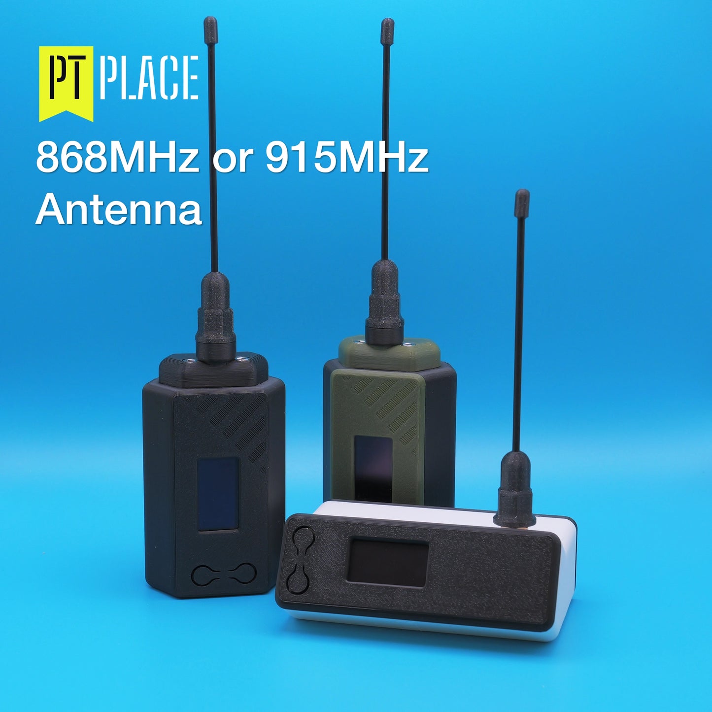 PTPlace 868MHz/915MHz UK/EU/USA Lora 1/4 Wave LORA Meshtastic Antenna