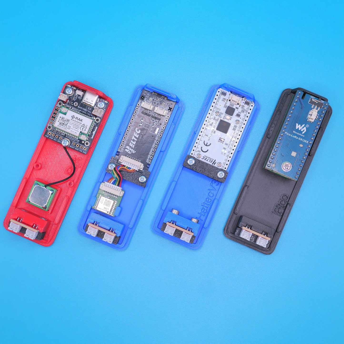 Flexo - 3D Printable Meshtastic powered node case kit for Rak Wisblock, Heltec and Raspberry Pi Pico (3D PRINT FILES ONLY)